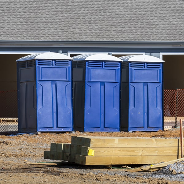 how can i report damages or issues with the porta potties during my rental period in Owingsville